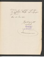 k.k. naturhistorisches Hofmuseum, Intendanzakten 1885-1896 (Hauer), Aktenzahl Z.341/1888, Seite 3